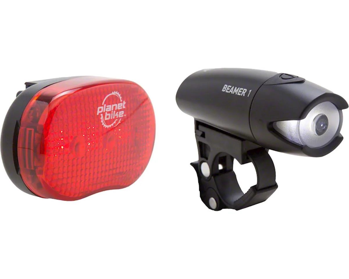 Planet Bike Beamer 1/Blinky 3 Headlight/Tail Light Set